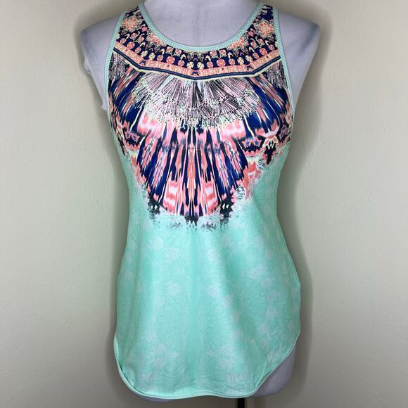 CALIA by Carrie Underwood Tops - Calia by Carrie Underwood Tank Top SMALL Mint Havana Boho Strappy Athletic NEW